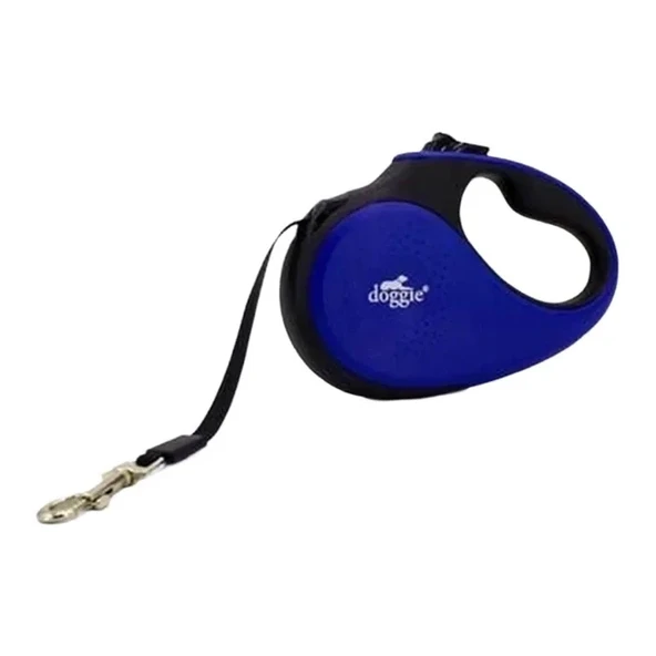 Doggie Soft Otomatik Köpek Uzatma Tasması Large Royal Mavi 50 Kg 5 Mt ürün görseli 1