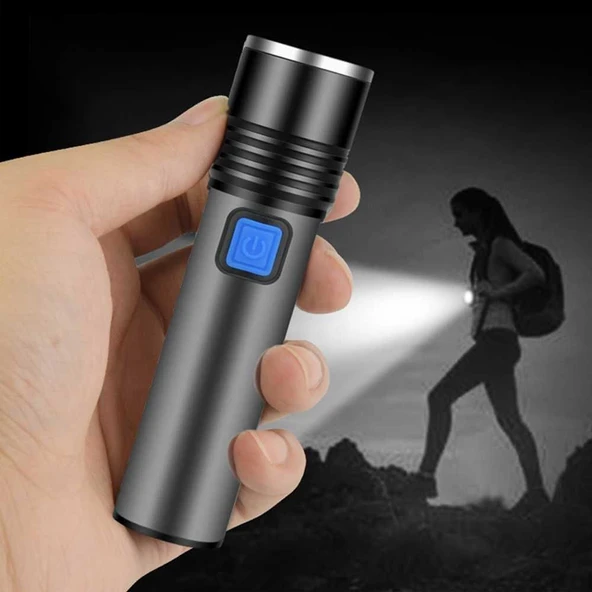 Periboia Mini Profesyonel Şarjlı LED El Feneri – En Güçlü Taşınabilir Kompakt Aydınlatma Sistemi WT-015 ürün görseli 1