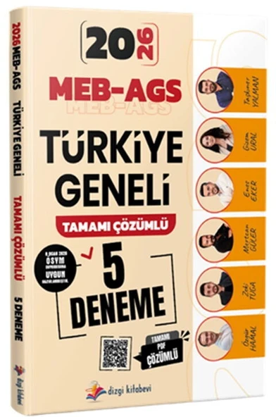 Dizgi Kitap 2026 MEB AGS Türkiye Geneli Tamamı PDF Çözümlü 5 Deneme ürün görseli 1