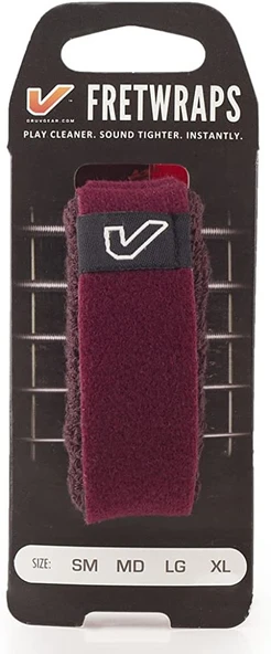 Gruv Gear FW-1PK-BGY-SM FretWrap Bordo (Small) | 4 Telli Bas ve 6 Telli Gitar Uyumlu, İstenmeyen Titreşimleri Keser, Susturucu Bant ürün görseli 1
