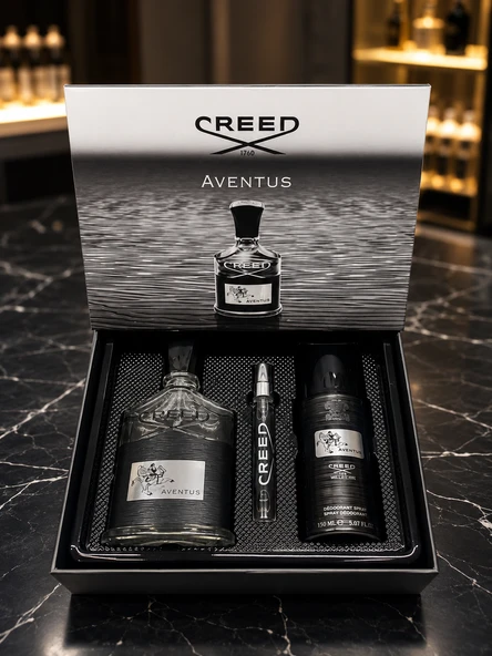 Creed Aventus Edp Erkek Parfüm Seti 100 Ml parfüm 200 Ml Deodorant ürün görseli 1