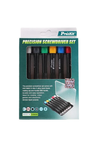 PROSKİT 8PK-2061 Profesyonel Saatçi Tornavida Seti - Resim 3