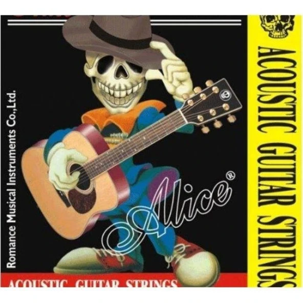 Alice A206-SL Akustik Gitar Tel Seti (Takım Tel) | Super Light Kalınlık, Paslanmaz Çelik Çekirdek, Parlak Ton ürün görseli 1