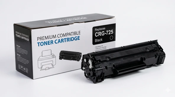Canon CRG-725 uyumlu muadil toner kartuş LBP6030 LBP6020 LBP6000 uyumlu ürün görseli 1