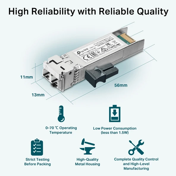 Tp-Link Omada 10G Multimod SFP Modül (SM5110-SR) - Resim 7