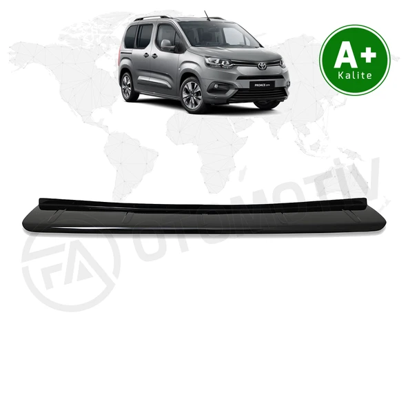 Toyota Proace City Arka Tampon Eşiği Parlak Siyah 2019 Model ve Sonrası ürün görseli 1