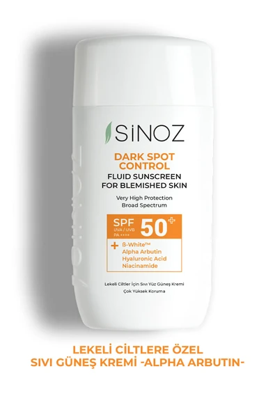 SPF50+ Koyu Cilt Lekelerine Etkili Sıvı Yüz Güneş Kremi-Yeni Nesil Filtreler-Hibrit Formül PA++++ ürün görseli 1
