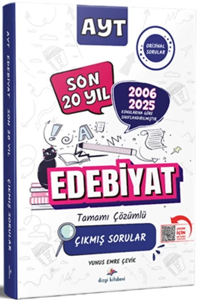 Dizgi Kitap 2026 AYT Edebiyat Konularına Göre Tasnif Edilmiş Tamamı PDF Çözümlü Son 20 Yıl Çıkmış Sorular ürün görseli 1