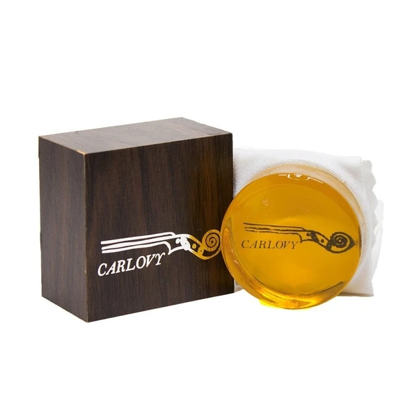 Carlovy V8000 Keman ve Viyola Reçinesi (Rosin) | Ahşap Kutulu, Açık Renk, Yüksek Tutuş, Düşük Tozlanma ürün görseli 1