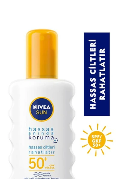 Nivea Sun Hassas Spf 50+ Güneş Koruyucu 200 ml ürün görseli 1