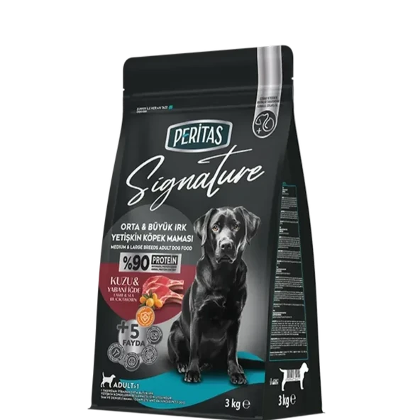 Peritas Signature Kuzulu Yetişkin Köpek Orta ve Büyük Irk 3 Kg ürün görseli 1