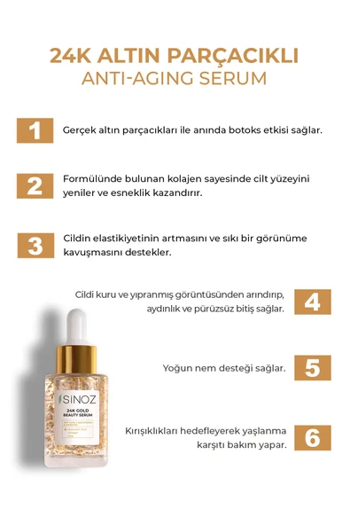 24k Gold Beauty Serum - Resim 2
