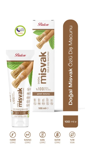 Doğal Misvak Özlü Diş Macunu 100 ML ürün görseli 1