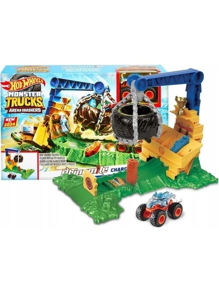 Monster Trucks Arenada Rhinomite Mücadelesi Oyun Seti HTP18 ürün görseli 1