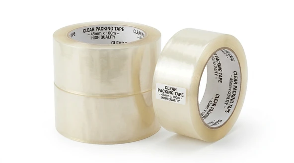 Koli Bandı Şeffaf 45 100 3 Lü1 Paket Koli Bantı 45x100 Ambalaj koli Bandı Şeffaf Ekstra Yapıştırma Kaliteli 3 Lü ürün görseli 1