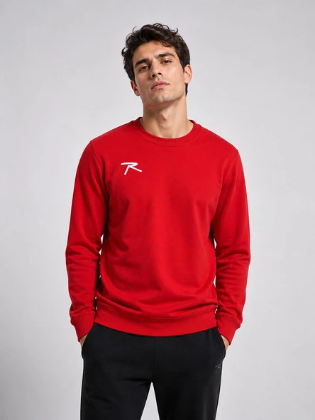RARU Kırmızı Erkek Spor Sweatshirt - Frux ürün görseli 1