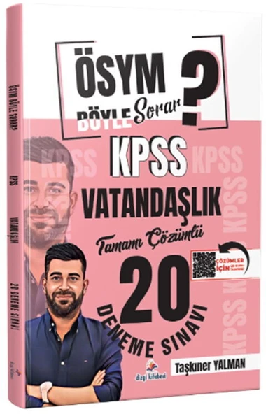 Dizgi Kitap ÖSYM Böyle Sorar 2026 KPSS Vatandaşlık Tamamı PDF Çözümlü 20 Deneme Sınavı ürün görseli 1