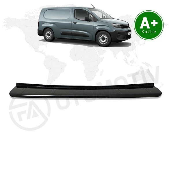 Opel Combo Panelvan Arka Tampon Eşiği Parlak Siyah 2024 Model ve Sonrası ürün görseli 1