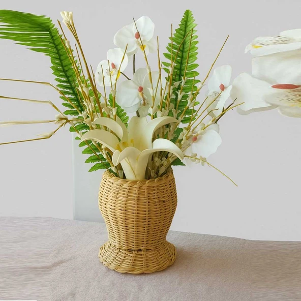Siparişbox 18x10cm Rattan Vazo ürün görseli 1