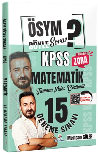 Dizgi Kitap ÖSYM Böyle Sorar 2026 KPSS Matematik Tamamı Video Çözümlü 15 Deneme ürün görseli 1