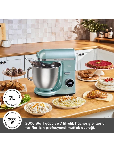 Karaca Mastermaid Chef Ultra D2000W Dijital Ekranlı Hamur Yoğurma Makinesi Tiffany 7L ürün görseli 1