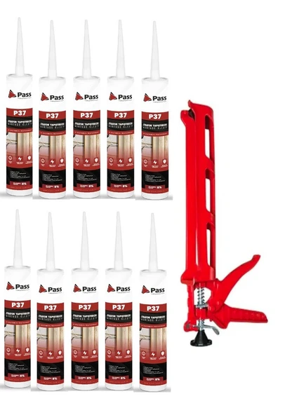 Pass Strafor & Kartonpiyer Yapıştırıcısı 480 Gr 10 Adet+tabancası ürün görseli 1