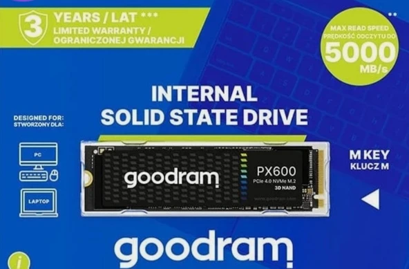 GOODRAM SSDPR-PX600-1K0-80 1 TB PCIe M2 SSD ürün görseli 1