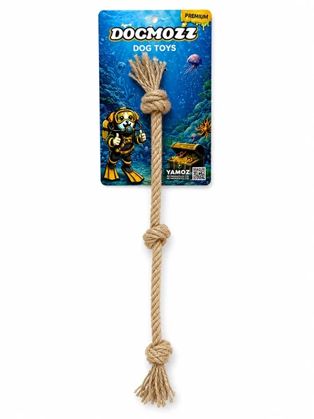 Dogmozz Premium 3 Düğümlü Diş İpi 40 Cm ürün görseli 1