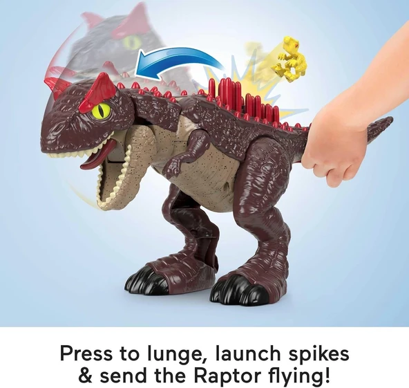Imaginext Jurassic World Spike Strike Carnotaurus HML42 - Resim 5