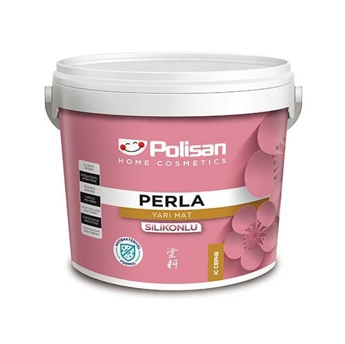 Perla Yarı Mat İç Cephe Silinebilir Silikonlu Plastik Antibakreiyel Duvar Boyası Ultra Bej ürün görseli 1