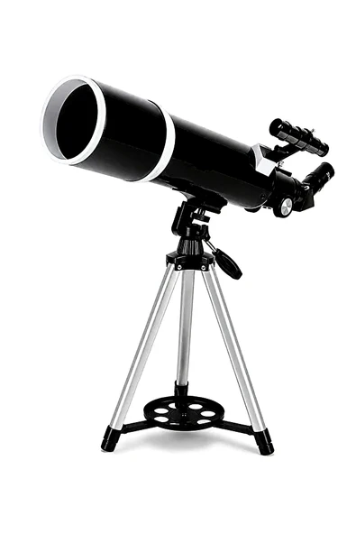80MM Astronomik Teleskop 600MM Odak Kumandalı 3x Barlow Lensli Telefon Adaptörlü Profesyonel Başlangıç Yetişkin Gözlem Seti ürün görseli 1