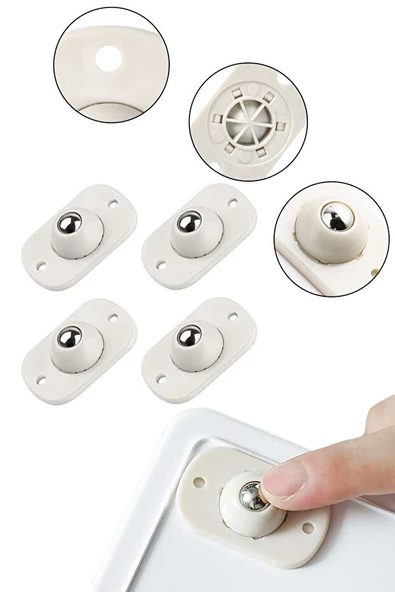 Mucit Home 4 lü Bilyeli Eşya Kaydırma Aparatı 4lü Set ürün görseli 1