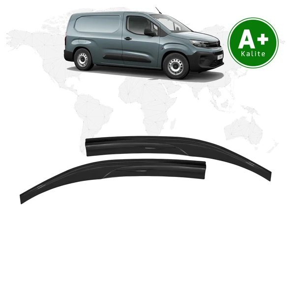 Opel Combo Cam Rüzgarlığı 2'li 2024 Model ve Sonrası ürün görseli 1