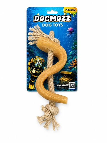 Dogmozz Premium Eğri Kauçuklu Diş İpi 20 Cm ürün görseli 1