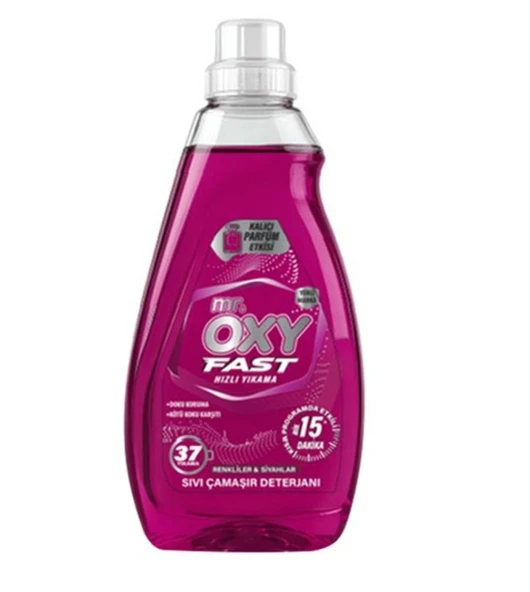 Mr.Oxy Fast Sıvı Deterjan Renkliler&Siyahlar 1480 ml ürün görseli 1