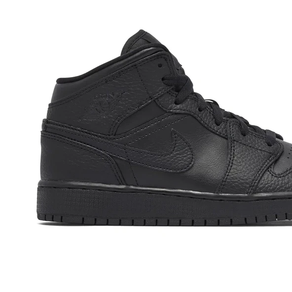 Air Jordan 1 Mid Black - Resim 4