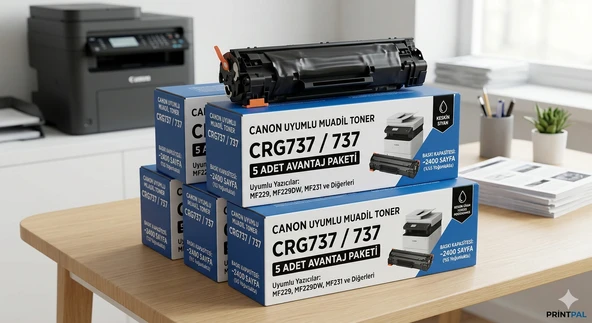 Canon i-SENSYS MF-229dw Muadil Toner - 5'li Avantaj Paket ürün görseli 1
