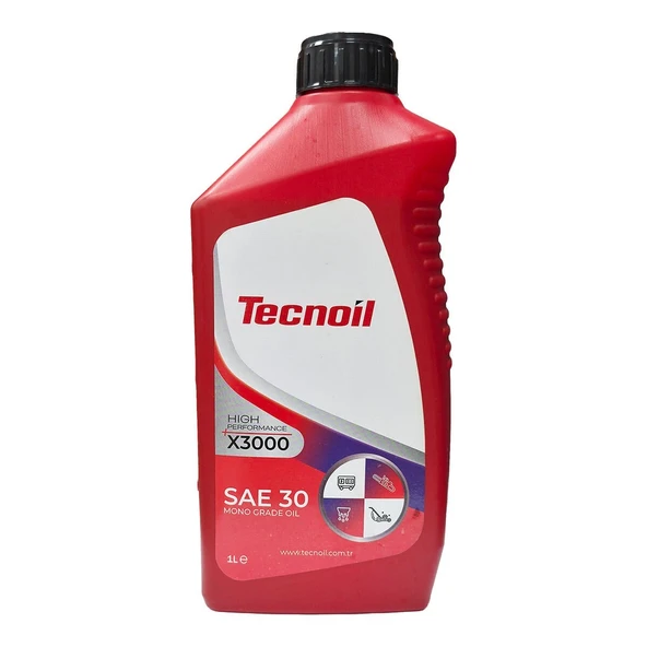 Tecnoil X3500 SAE 30 Yüksek Performanslı Motor ve Zincir Yağı 1 Litre ürün görseli 1