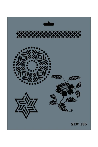Rich New Seri N-135 Stencil 35x25 cm ürün görseli 1