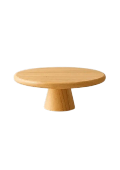 BLS Bambu Ayaklı Sunumluk, 28 cm Bambu Sunum Tabağı - Resim 4