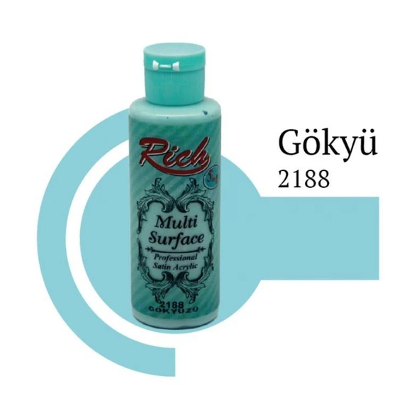 Rich Multi Surface 2188 Gökyüzü Akrilik Boya 120 cc ürün görseli 1
