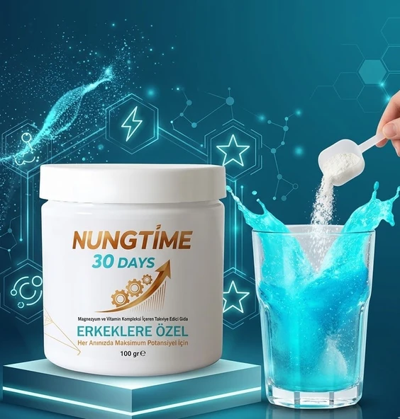 Erkeklere Özel 3'lü Magnezyum Kompleksi (Malat, Sitrat, Bisglisinat) + B6 & C Vitamini 100 gr ürün görseli 1