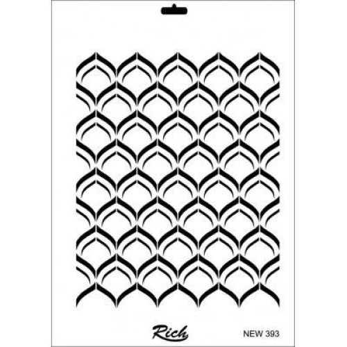Rich New Seri N-393 Stencil 35x25 cm ürün görseli 1
