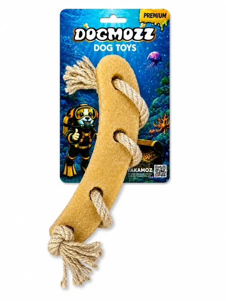 Dogmozz Premium Delik Kauçuklu Diş Kaşıma İpi 30 Cm ürün görseli 1