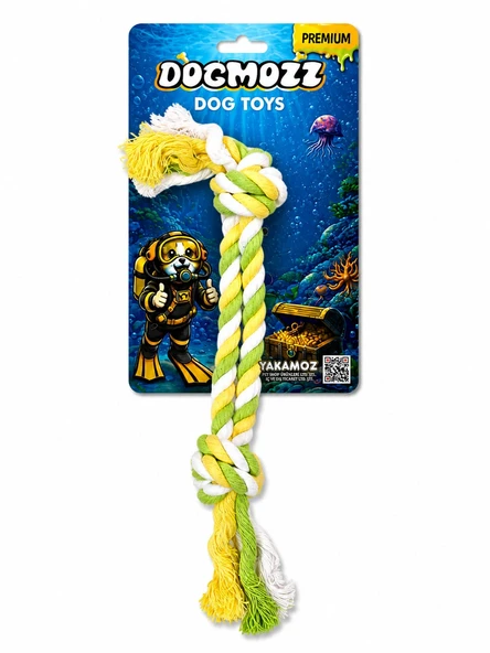 Dogmozz Premium 2 Düğümlü 2'li Köpek Isırma İpi 25 Cm ürün görseli 1