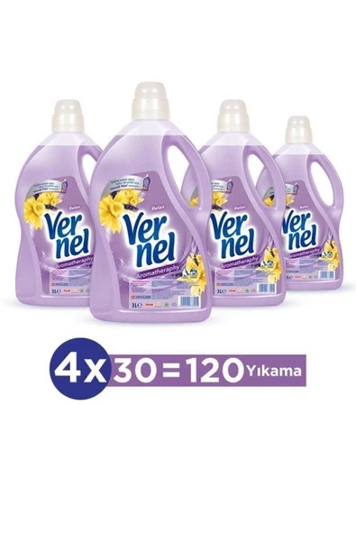Vernel Çamaşır Yumuşatıcısı 3lt Aromatherapy Relax 4'lü Set ürün görseli 1