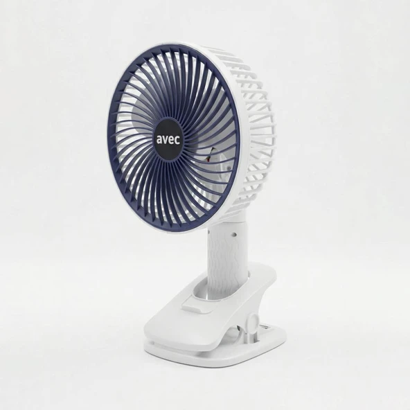 Avec AV-F131 4’ü 1 Arada USB Şarjlı Çok Fonksiyonlu Fan - Klipsli  Döner Başlıklı Vantilatör ürün görseli 1