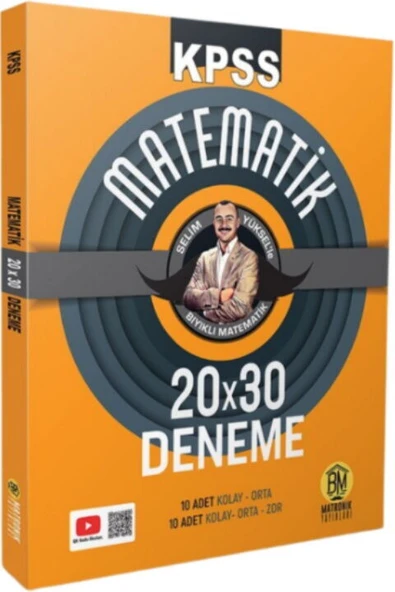 Bıyıklı Matematik KPSS Matematik 20 x 30 Deneme ürün görseli 1