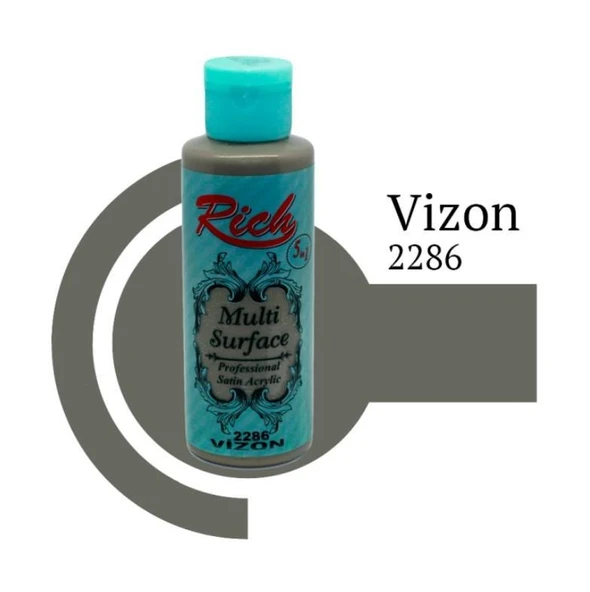 Rich Multi Surface 2286 Vizon Akrilik Boya 120 cc - Resim 2