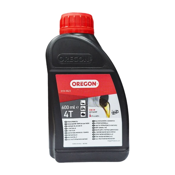 Oregon 010-9623 4 Zamanlı (4T) SAE 30 Bahçe Makineleri Motor Yağı 600 ml ürün görseli 1